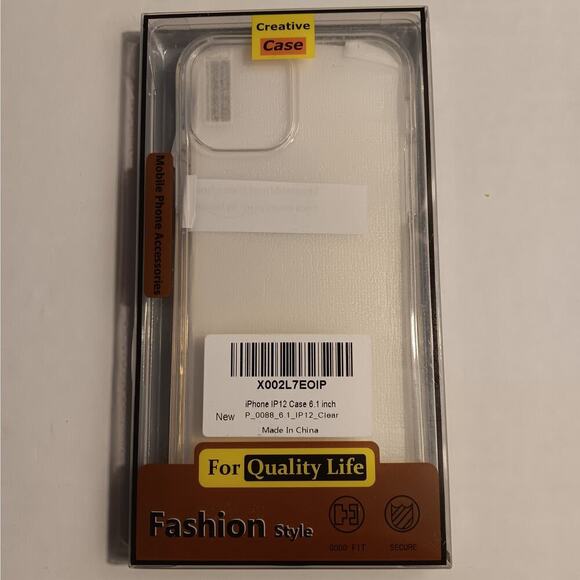Unused Clear iPhone 12  Case 6.1 Inch For Quality Life - Picture 1 of 4